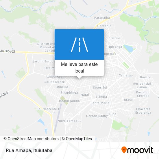 Rua Amapá mapa