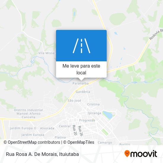 Rua Rosa A. De Morais mapa