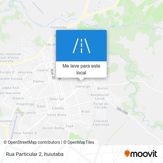 Rua Particular 2 mapa