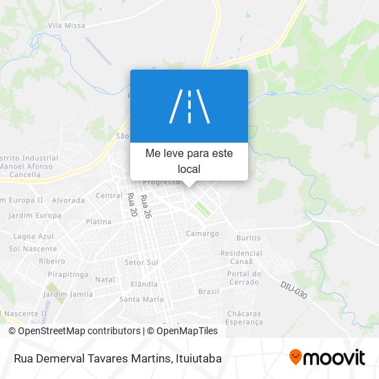 Rua Demerval Tavares Martins mapa