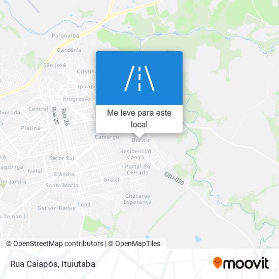 Rua Caiapós mapa