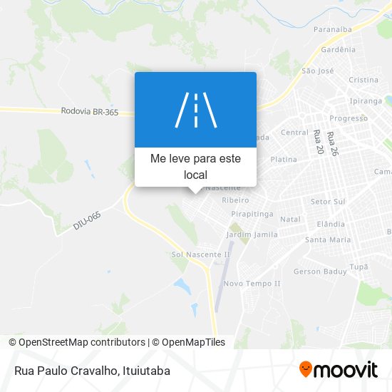 Rua Paulo Cravalho mapa