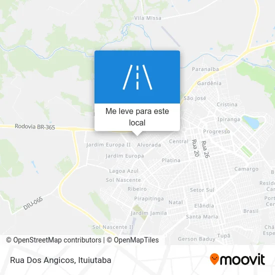 Rua Dos Angicos mapa