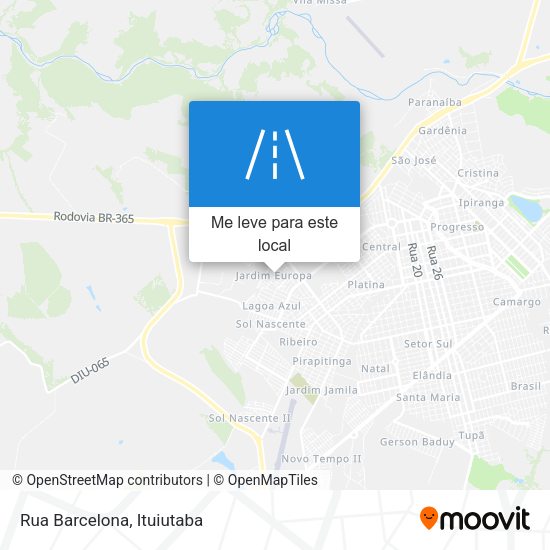 Rua Barcelona mapa