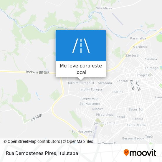 Rua Demostenes Pires mapa