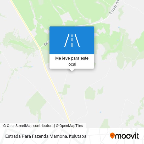 Estrada Para Fazenda Mamona mapa