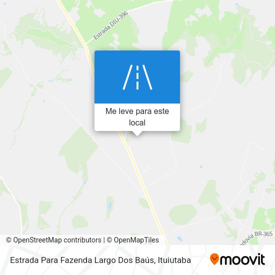 Estrada Para Fazenda Largo Dos Baús mapa