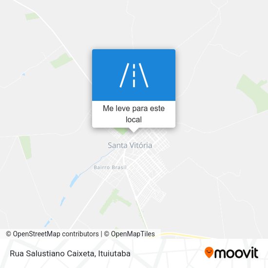Rua Salustiano Caixeta mapa