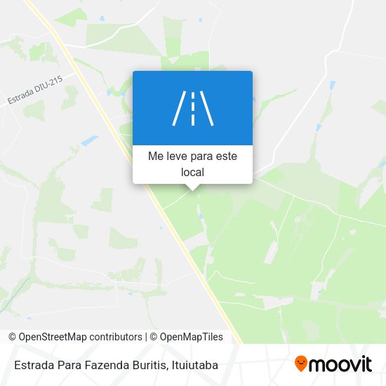 Estrada Para Fazenda Buritis mapa