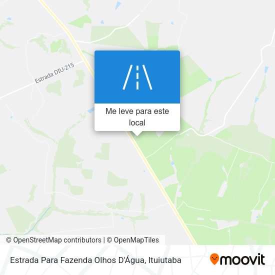 Estrada Para Fazenda Olhos D'Água mapa
