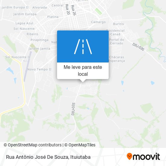 Rua Antônio José De Souza mapa