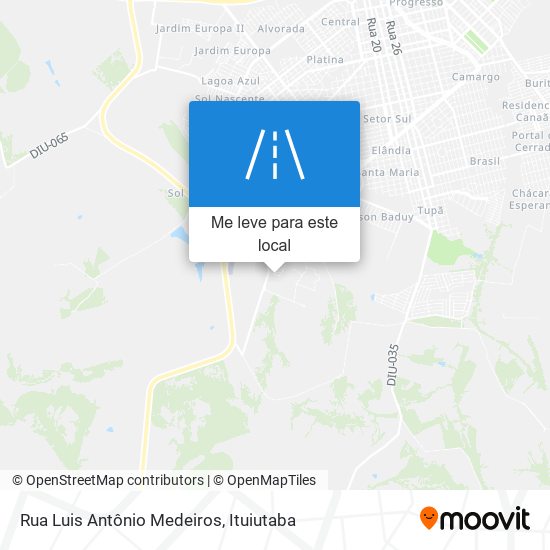 Rua Luis Antônio Medeiros mapa