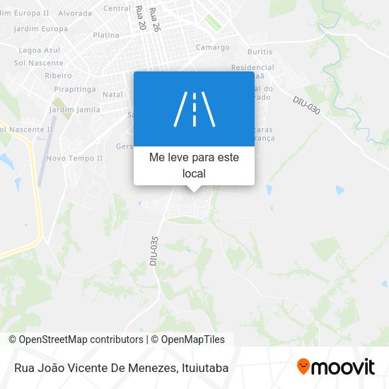 Rua João Vicente De Menezes mapa