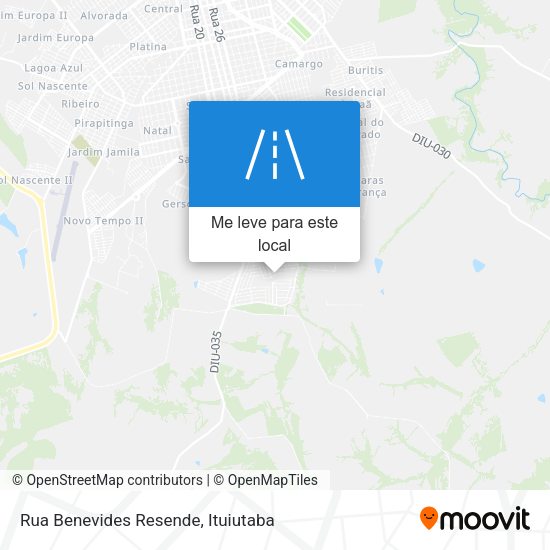 Rua Benevides Resende mapa