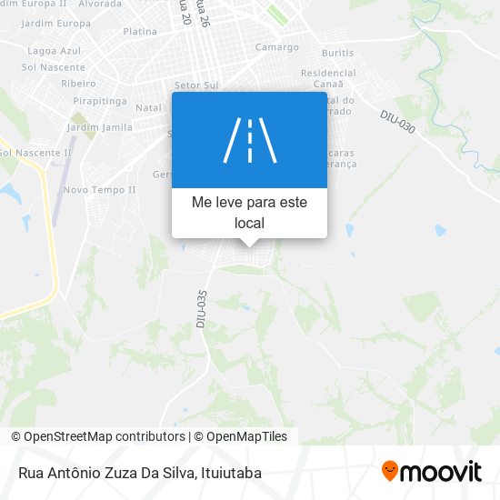 Rua Antônio Zuza Da Silva mapa