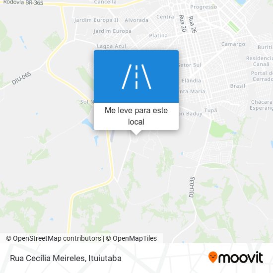 Rua Cecília Meireles mapa