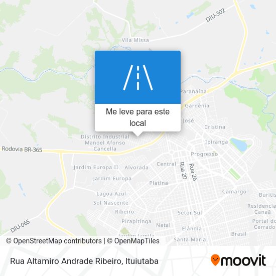 Rua Altamiro Andrade Ribeiro mapa