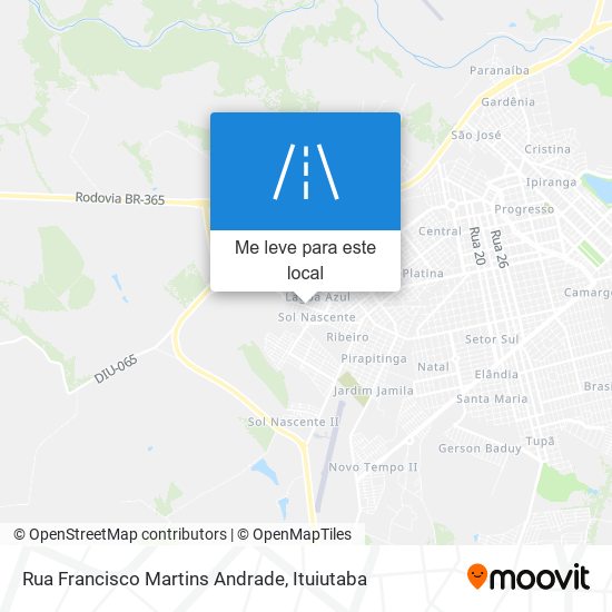 Rua Francisco Martins Andrade mapa