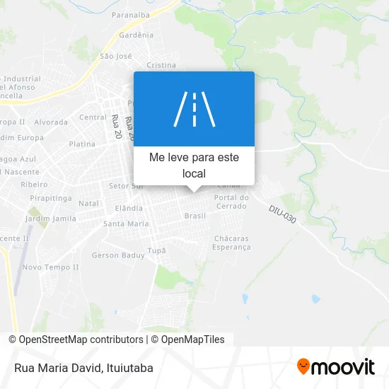 Rua Maria David mapa