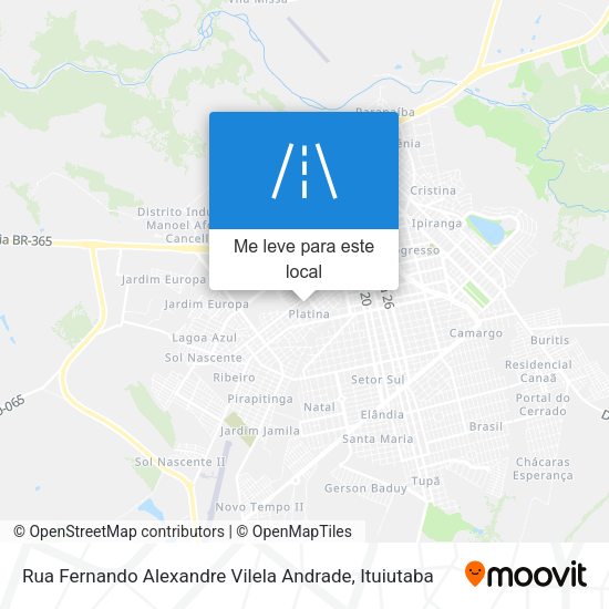 Rua Fernando Alexandre Vilela Andrade mapa