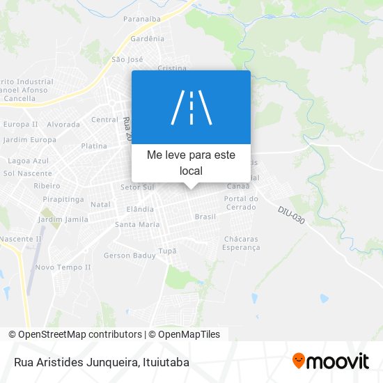 Rua Aristides Junqueira mapa