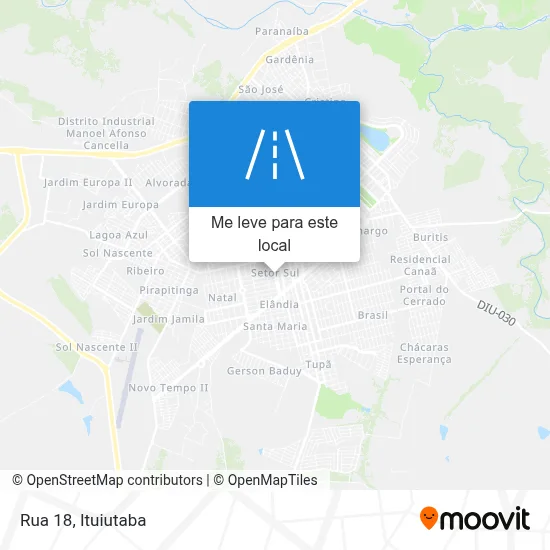 Rua 18 mapa