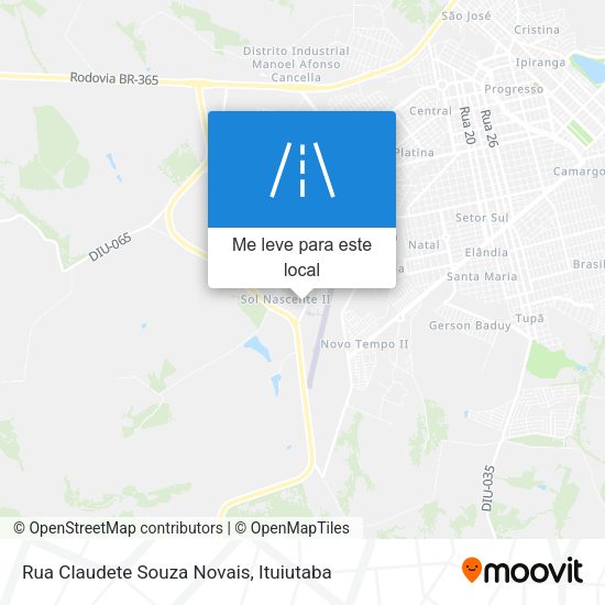 Rua Claudete Souza Novais mapa