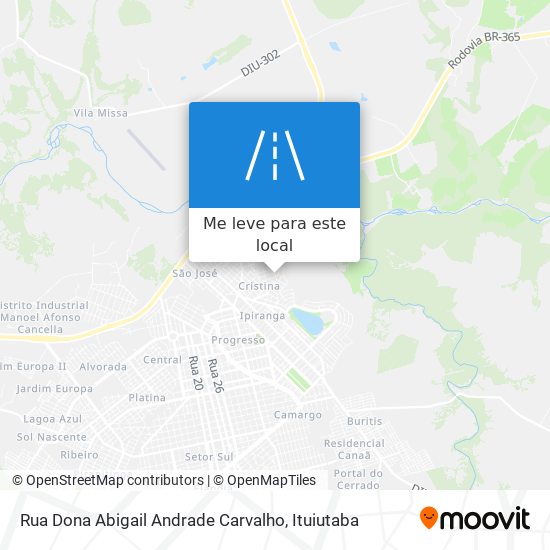 Rua Dona Abigail Andrade Carvalho mapa