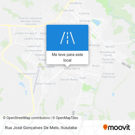 Rua José Gonçalves De Melo mapa