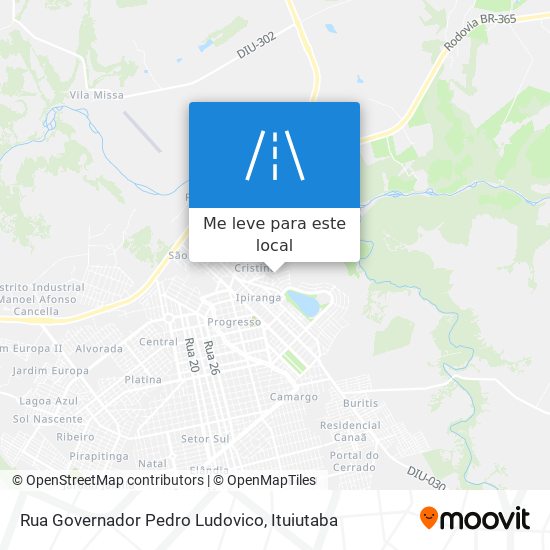 Rua Governador Pedro Ludovico mapa