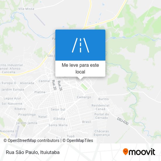 Rua São Paulo mapa
