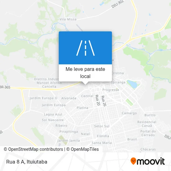Rua 8 A mapa