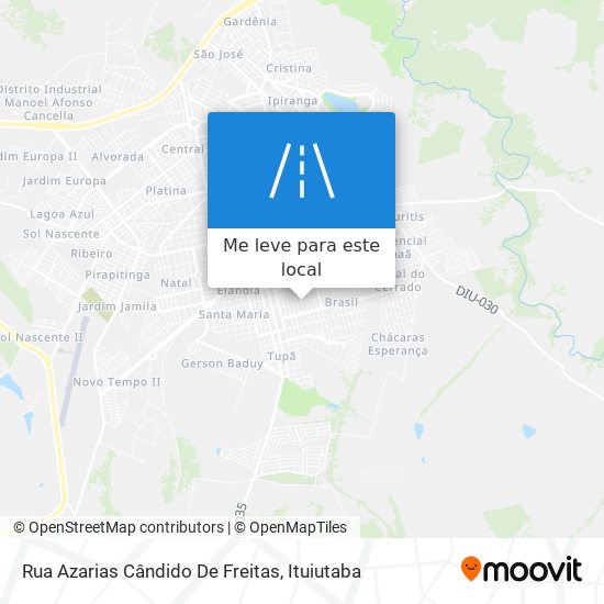 Rua Azarias Cândido De Freitas mapa