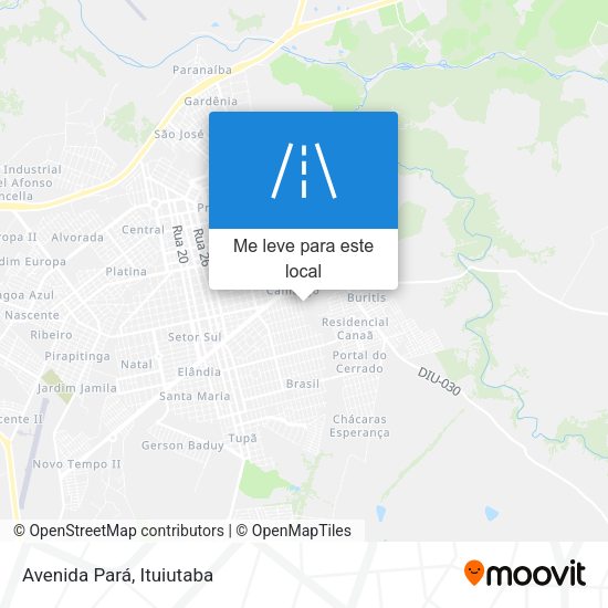 Avenida Pará mapa