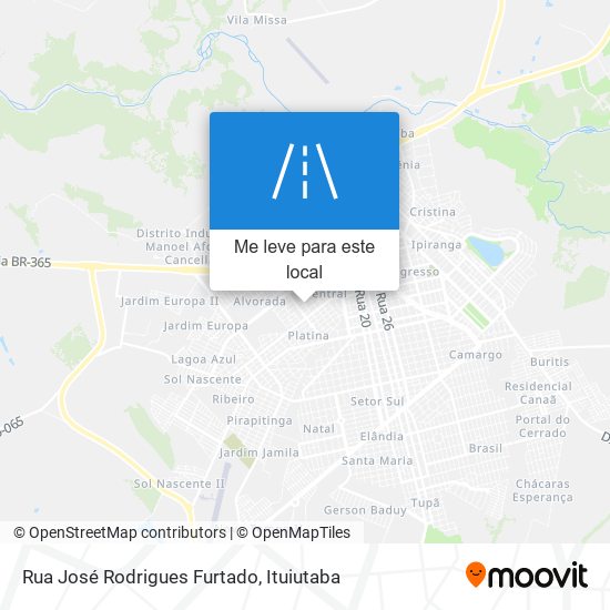Rua José Rodrigues Furtado mapa
