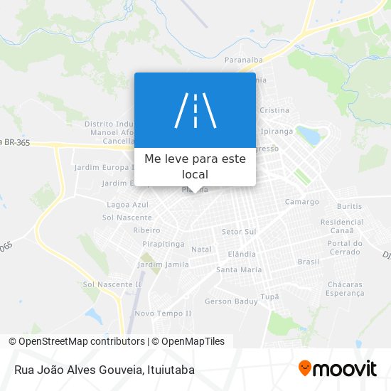 Rua João Alves Gouveia mapa