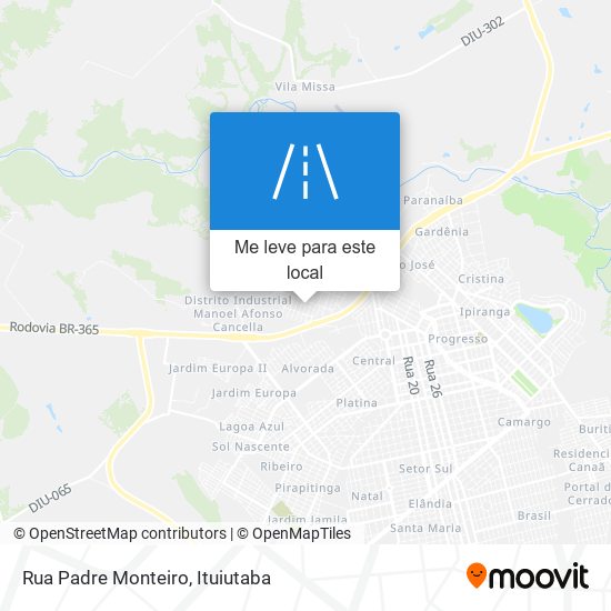 Rua Padre Monteiro mapa