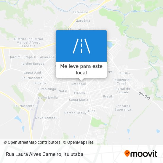 Rua Laura Alves Carneiro mapa