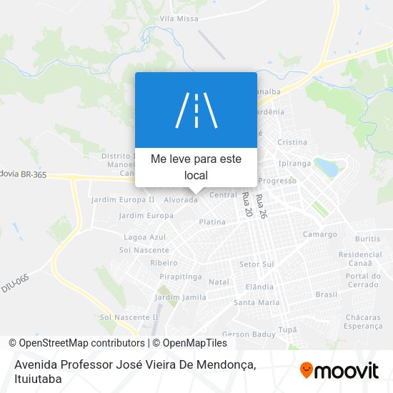 Avenida Professor José Vieira De Mendonça mapa