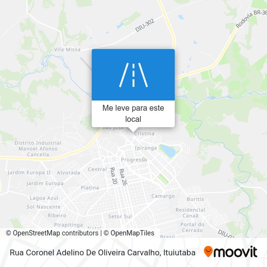 Rua Coronel Adelino De Oliveira Carvalho mapa