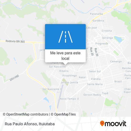 Rua Paulo Afonso mapa