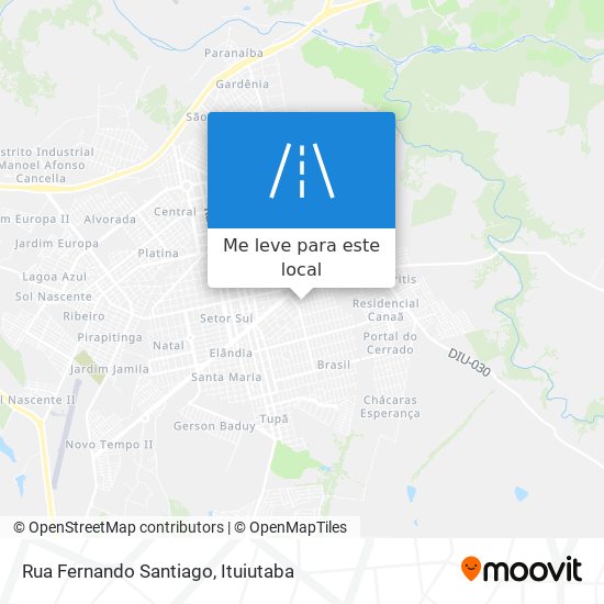 Rua Fernando Santiago mapa