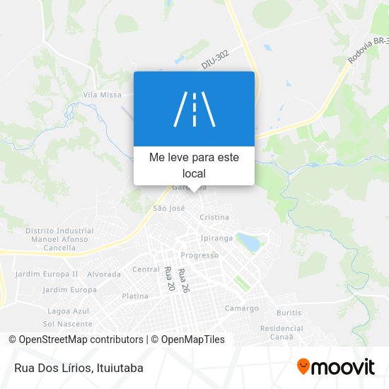 Rua Dos Lírios mapa