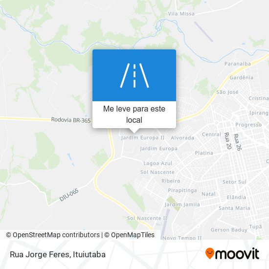 Rua Jorge Feres mapa