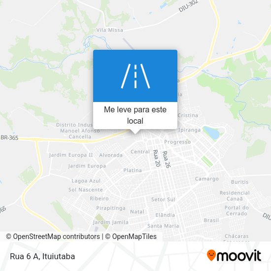 Rua 6 A mapa