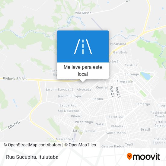 Rua Sucupira mapa