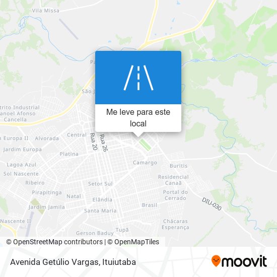 Avenida Getúlio Vargas mapa