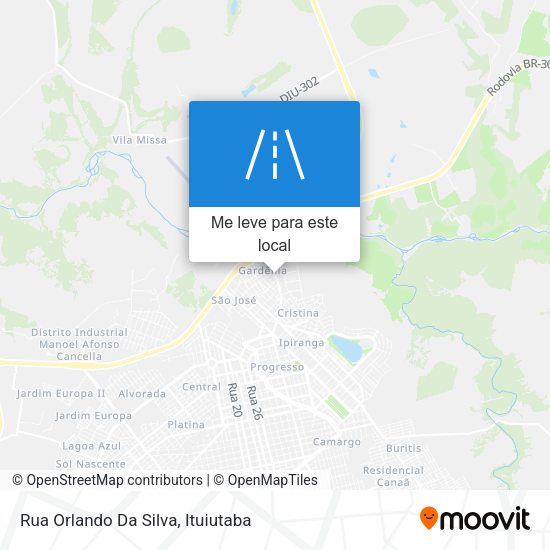 Rua Orlando Da Silva mapa