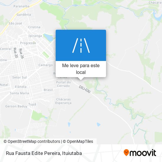 Rua Fausta Edite Pereira mapa