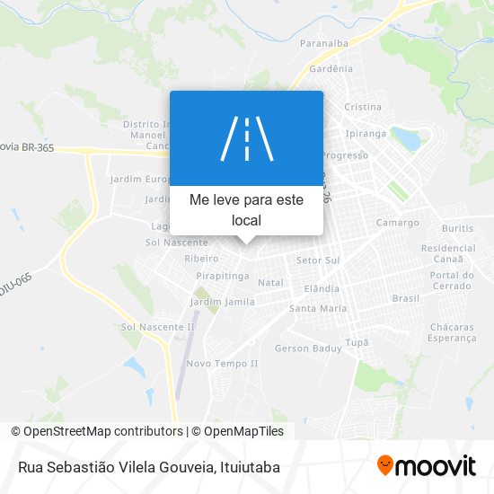 Rua Sebastião Vilela Gouveia mapa